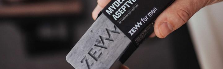 ZEW for men – mydło aseptyczne ze srebrem koloidalnym i węglem drzewnym 